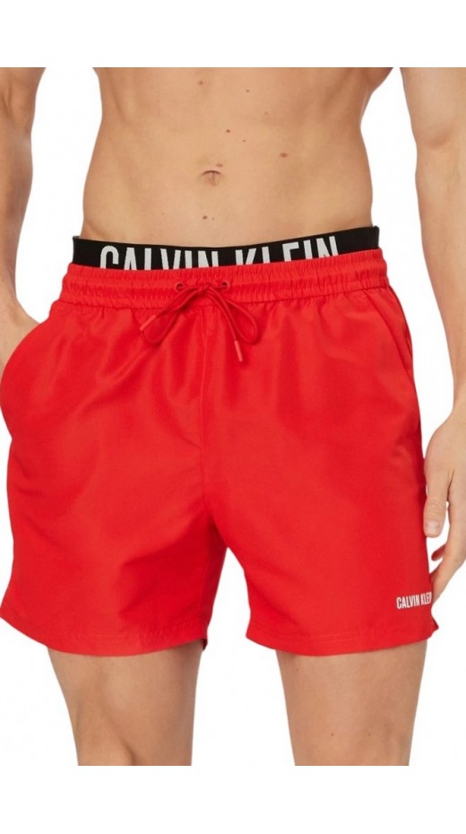 CALVIN KLEIN MEDIUM DRAWSTRING BOXER ΜΑΓΙΟ ΑΝΔΡΙΚΟ RED