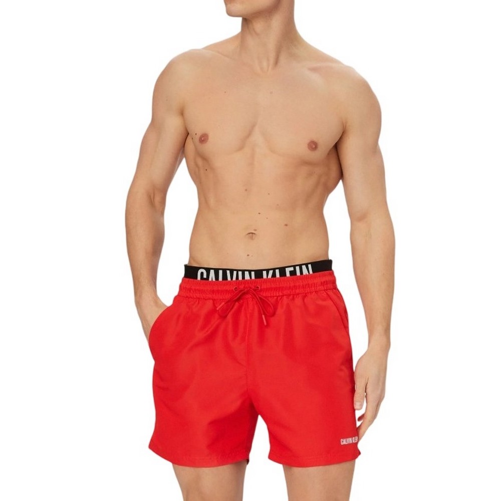 CALVIN KLEIN MEDIUM DRAWSTRING BOXER ΜΑΓΙΟ ΑΝΔΡΙΚΟ RED