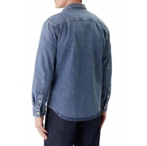 CALVIN KLEIN JEANS ESSNTL CLSSC CK VINTAGE INDIGO S ΠΟΥΚΑΜΙΣΟ ΑΝΔΡΙΚΟ INDIGO