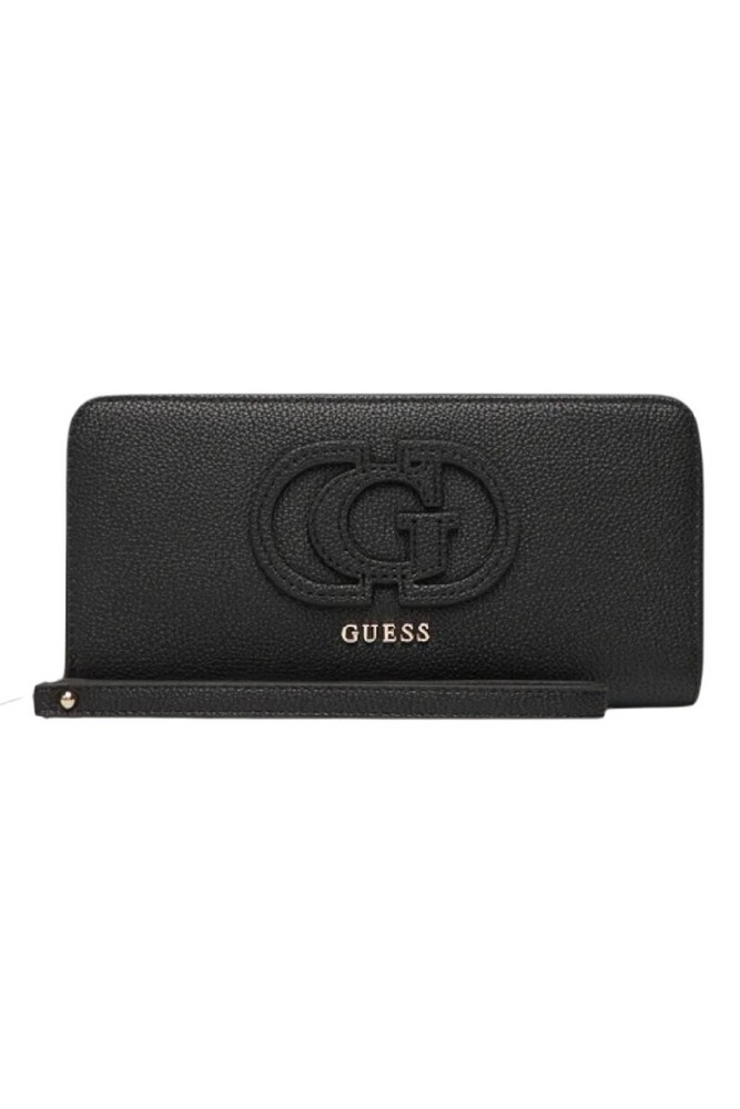 GUESS CALEBRA SLG LARGE ZIP AROUND ΠΟΡΤΟΦΟΛΙ ΓΥΝΑΙΚΕΙΟ BLACK