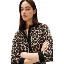 TOMMY JEANS  LEOPARD CARDIGAN ΖΑΚΕΤΑ ΠΛΕΚΤΗ ΓΥΝΑΙΚΕΙΑ LEOPARD