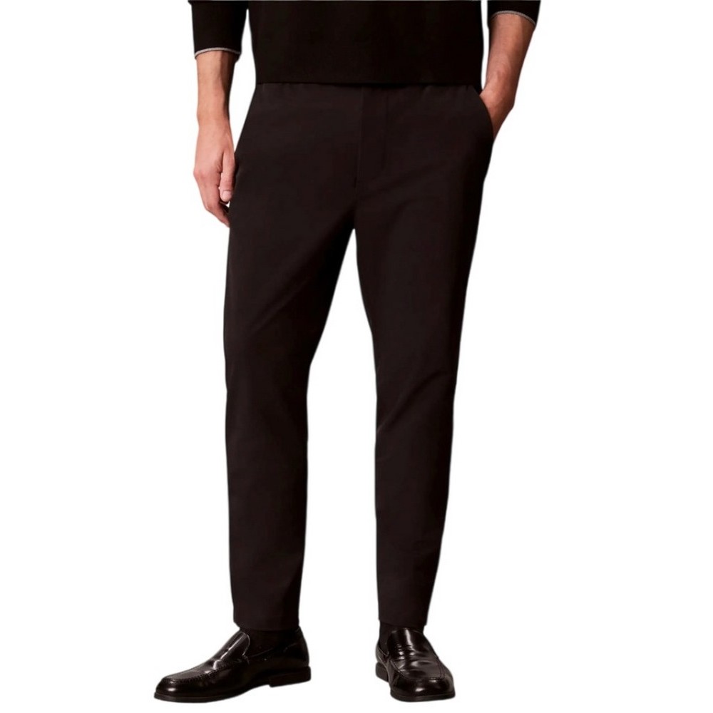CALVIN KLEIN SLM TECH DBBY HLF ELSTC JOGGER ΠΑΝΤΕΛΟΝΙ ΑΝΔΡΙΚΟ BLACK