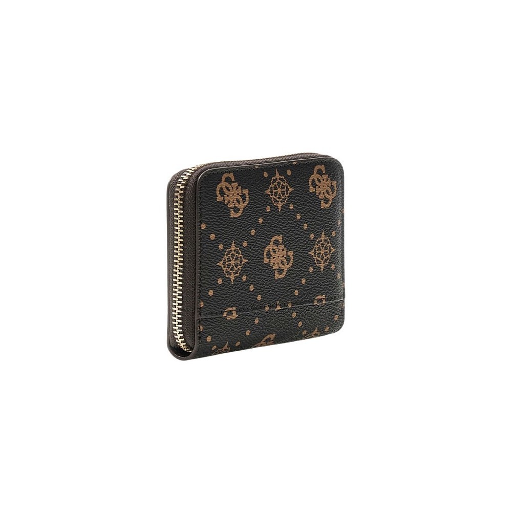 GUESS EMELIE LOGO SLG SML ZIP AROUND ΠΟΡΤΟΦΟΛΙ ΓΥΝΑΙΚΕΙΟ COFFEE