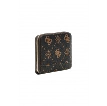 GUESS EMELIE LOGO SLG SML ZIP AROUND ΠΟΡΤΟΦΟΛΙ ΓΥΝΑΙΚΕΙΟ COFFEE