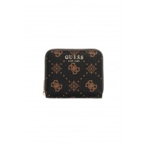 GUESS EMELIE LOGO SLG SML ZIP AROUND ΠΟΡΤΟΦΟΛΙ ΓΥΝΑΙΚΕΙΟ COFFEE