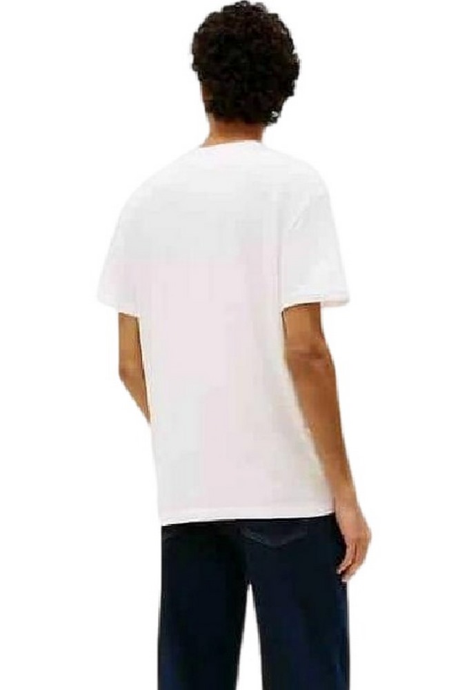 TOMMY JEANS REG SFLAG SLUB TEE T-SHIRT ΜΠΛΟΥΖΑ ΑΝΔΡΙΚΗ ECRU