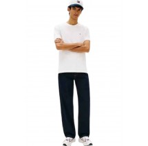 TOMMY JEANS REG SFLAG SLUB TEE T-SHIRT ΜΠΛΟΥΖΑ ΑΝΔΡΙΚΗ ECRU