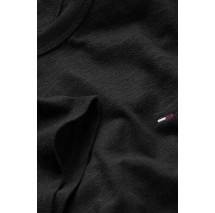 TOMMY JEANS REG SFLAG SLUB TEE T-SHIRT ΜΠΛΟΥΖΑ ΑΝΔΡΙΚΗ BLACK