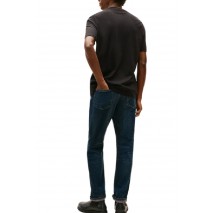 TOMMY JEANS REG SFLAG SLUB TEE T-SHIRT ΜΠΛΟΥΖΑ ΑΝΔΡΙΚΗ BLACK