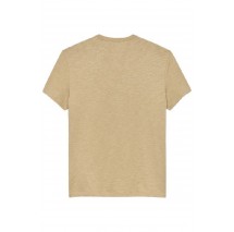 TOMMY JEANS REG SFLAG SLUB TEE T-SHIRT ΜΠΛΟΥΖΑ ΑΝΔΡΙΚΗ BEIGE