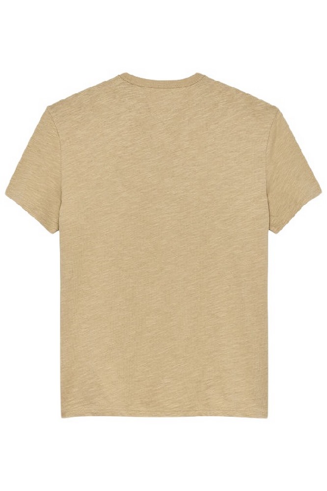 TOMMY JEANS REG SFLAG SLUB TEE T-SHIRT ΜΠΛΟΥΖΑ ΑΝΔΡΙΚΗ BEIGE