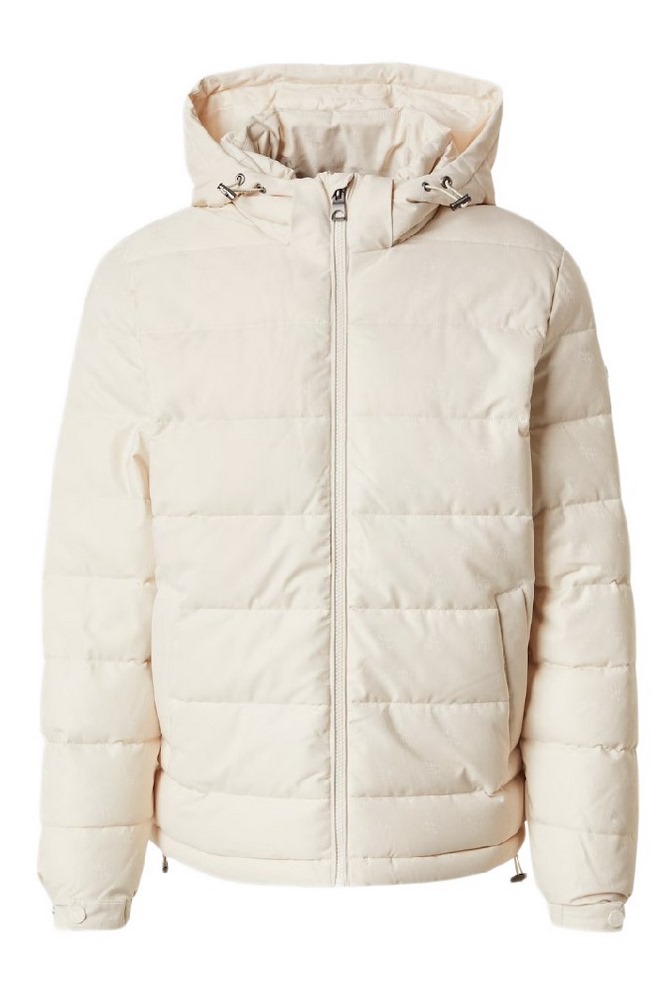 GUESS MONOGRAM PUFFA JACKET ΜΠΟΥΦΑΝ ΑΝΔΡΙΚΟ ECRU
