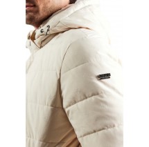 GUESS MONOGRAM PUFFA JACKET ΜΠΟΥΦΑΝ ΑΝΔΡΙΚΟ ECRU