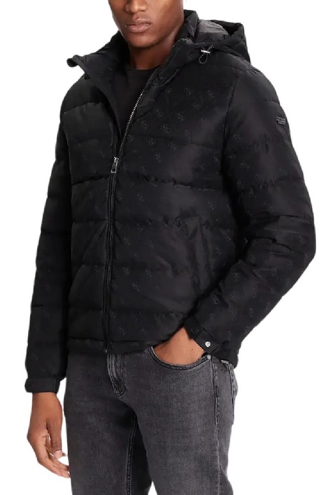 GUESS MONOGRAM PUFFA JACKET ΜΠΟΥΦΑΝ ΑΝΔΡΙΚΟ BLACK