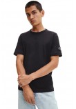 CALVIN KLEIN JEANS MONOGRAM SLEEVE BADGE REG TEE T-SHRT ΑΝΔΡΙΚΟ BLACK