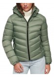 SUPERDRY D5 SDCD HOODED FUJI PADDED JACKET ΜΠΟΥΦΑΝ ΓΥΝΑΙΚΕΙΟ GREEN