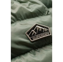 SUPERDRY D5 SDCD HOODED FUJI PADDED JACKET ΜΠΟΥΦΑΝ ΓΥΝΑΙΚΕΙΟ GREEN