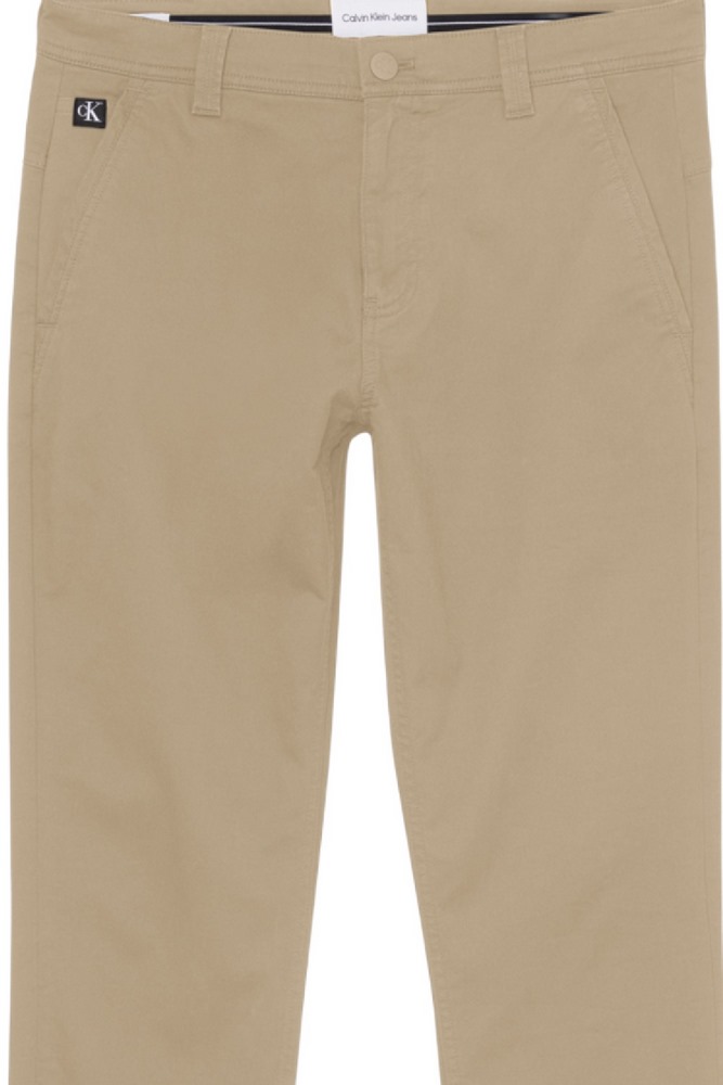 CALVIN KLEIN JEANS SKINNY WASHED CHINO ΠΑΝΤΕΛΟΝΙ ΑΝΔΡΙΚΟ BEIGE
