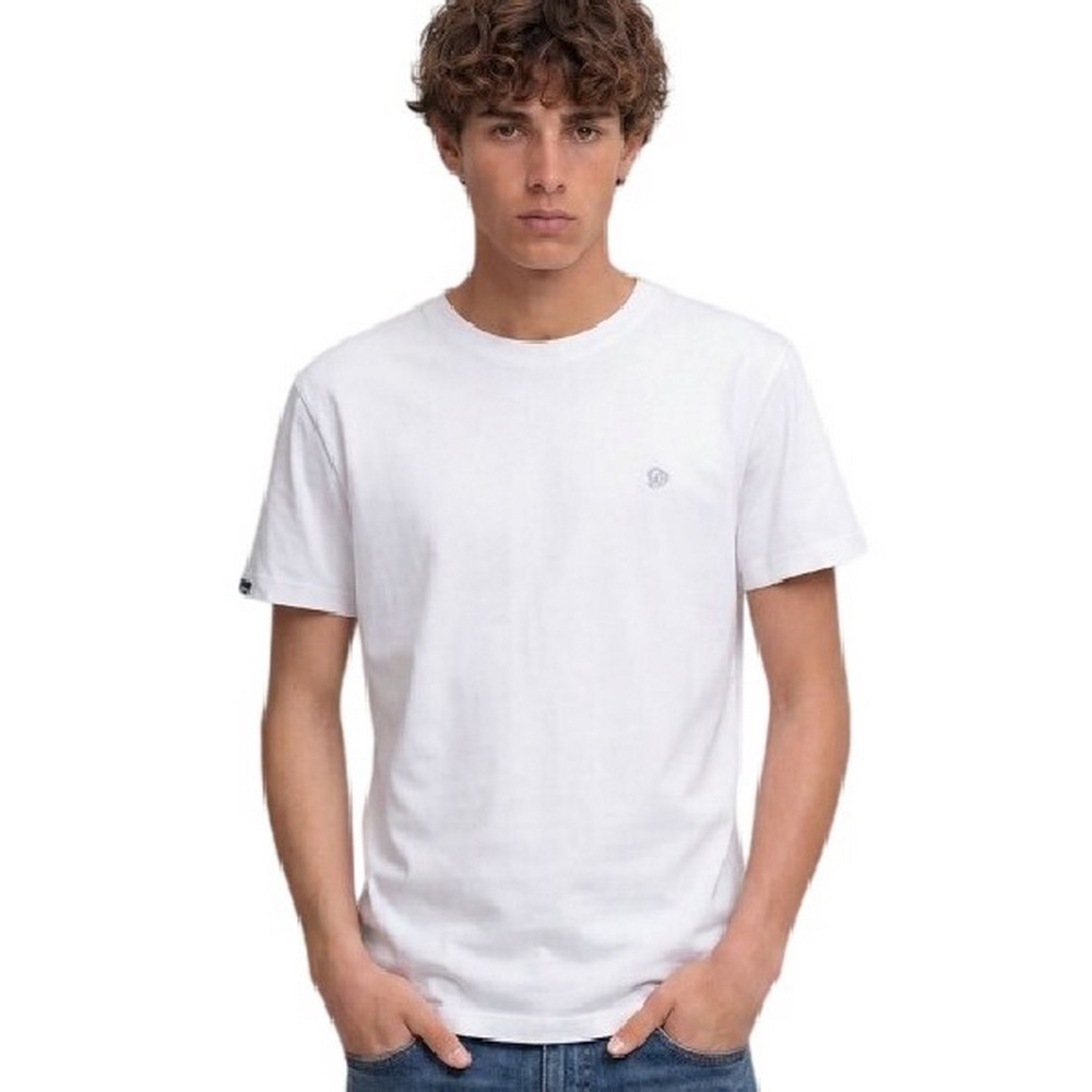 SUPERDRY ESSENTIAL SDCO LOGO EMB T-SHIRT ΜΠΛΟΥΖΑ ΑΝΔΡΙΚΗ BRIGHT WHITE