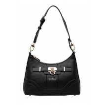 GUESS GREYSON II TOP ZIP SHLDR BAG ΤΣΑΝΤΑ ΓΥΝΑΙΚΕΙΑ BLACK