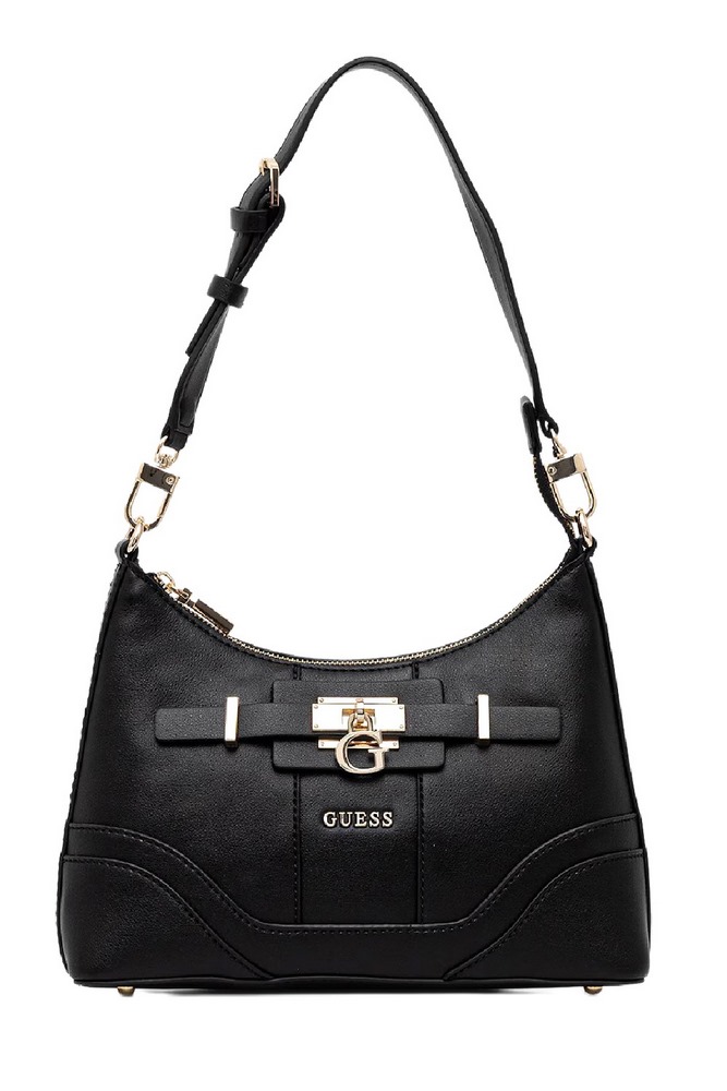 GUESS GREYSON II TOP ZIP SHLDR BAG ΤΣΑΝΤΑ ΓΥΝΑΙΚΕΙΑ BLACK