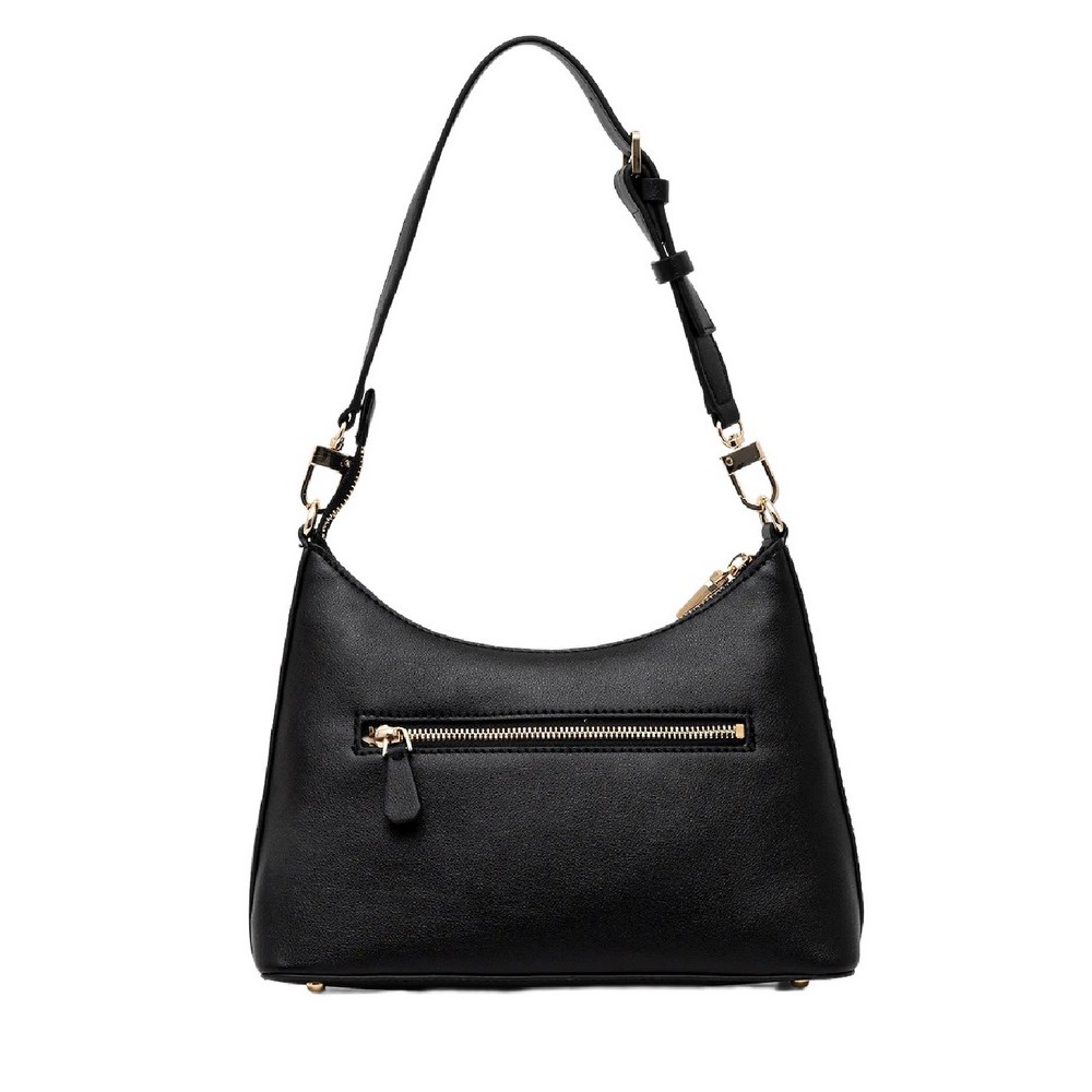 GUESS GREYSON II TOP ZIP SHLDR BAG ΤΣΑΝΤΑ ΓΥΝΑΙΚΕΙΑ BLACK