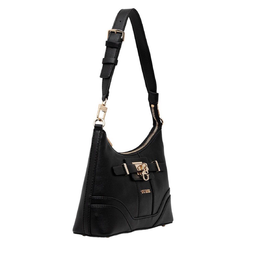 GUESS GREYSON II TOP ZIP SHLDR BAG ΤΣΑΝΤΑ ΓΥΝΑΙΚΕΙΑ BLACK