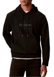 CALVIN KLEIN JEANS PREM TERRY DENIM APPLIQUE MNL ΜΠΛΟΥΖΑ ΦΟΥΤΕΡ ΑΝΔΡΙΚΗ BLACK