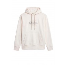 CALVIN KLEIN JEANS PREM TERRY DENIM APPLIQUE MNL ΜΠΛΟΥΖΑ ΦΟΥΤΕΡ ΑΝΔΡΙΚΗ OFF WHITE