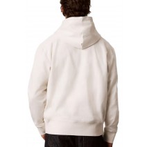 CALVIN KLEIN JEANS PREM TERRY DENIM APPLIQUE MNL ΜΠΛΟΥΖΑ ΦΟΥΤΕΡ ΑΝΔΡΙΚΗ OFF WHITE