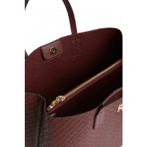 TOMMY HILFIGER ICON SATCHEL MONO ΤΣΑΝΤΑ ΓΥΝΑΙΚΕΙΑ BORDEAUX
