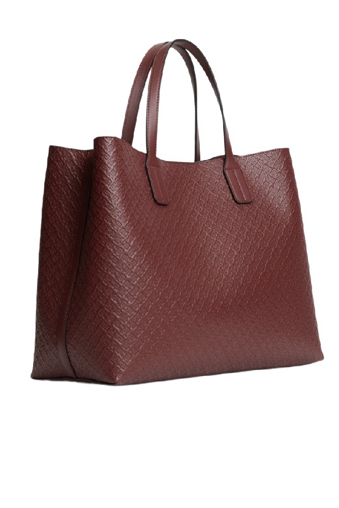 TOMMY HILFIGER ICON SATCHEL MONO ΤΣΑΝΤΑ ΓΥΝΑΙΚΕΙΑ BORDEAUX