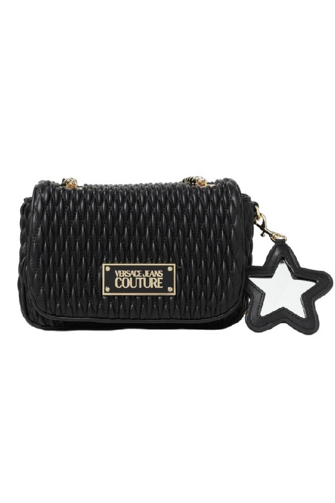 VERSACE JEANS COUTURE RANGE O - CRUNCHY BAGS ΤΣΑΝΤΑ ΓΥΝΑΙΚΕΙΑ BLACK