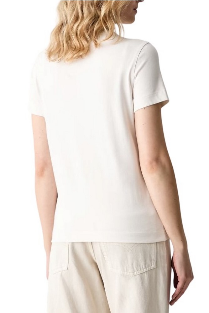 GUESS CN BEADS SCRIPT T-SHIRT ΜΠΛΟΥΖΑ ΓΥΝΑΙΚΕΙΑ OFF WHITE