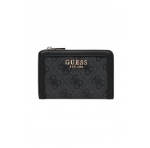 GUESS LINDSEY SLG ZIP ARND CARD CASE ΠΟΡΤΟΦΟΛΙ ΓΥΝΑΙΚΕΙΟ DARK GREY