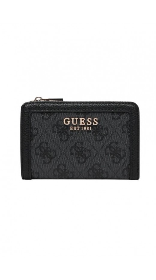 GUESS LINDSEY SLG ZIP ARND CARD CASE ΠΟΡΤΟΦΟΛΙ ΓΥΝΑΙΚΕΙΟ DARK GREY