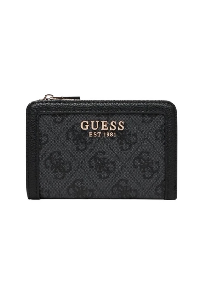 GUESS LINDSEY SLG ZIP ARND CARD CASE ΠΟΡΤΟΦΟΛΙ ΓΥΝΑΙΚΕΙΟ DARK GREY