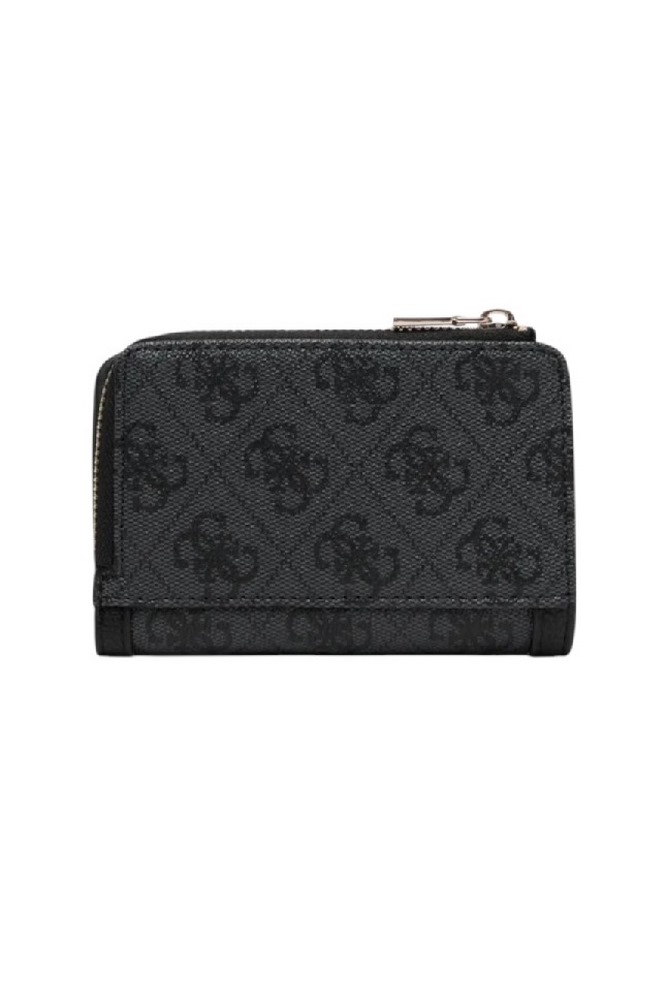 GUESS LINDSEY SLG ZIP ARND CARD CASE ΠΟΡΤΟΦΟΛΙ ΓΥΝΑΙΚΕΙΟ DARK GREY