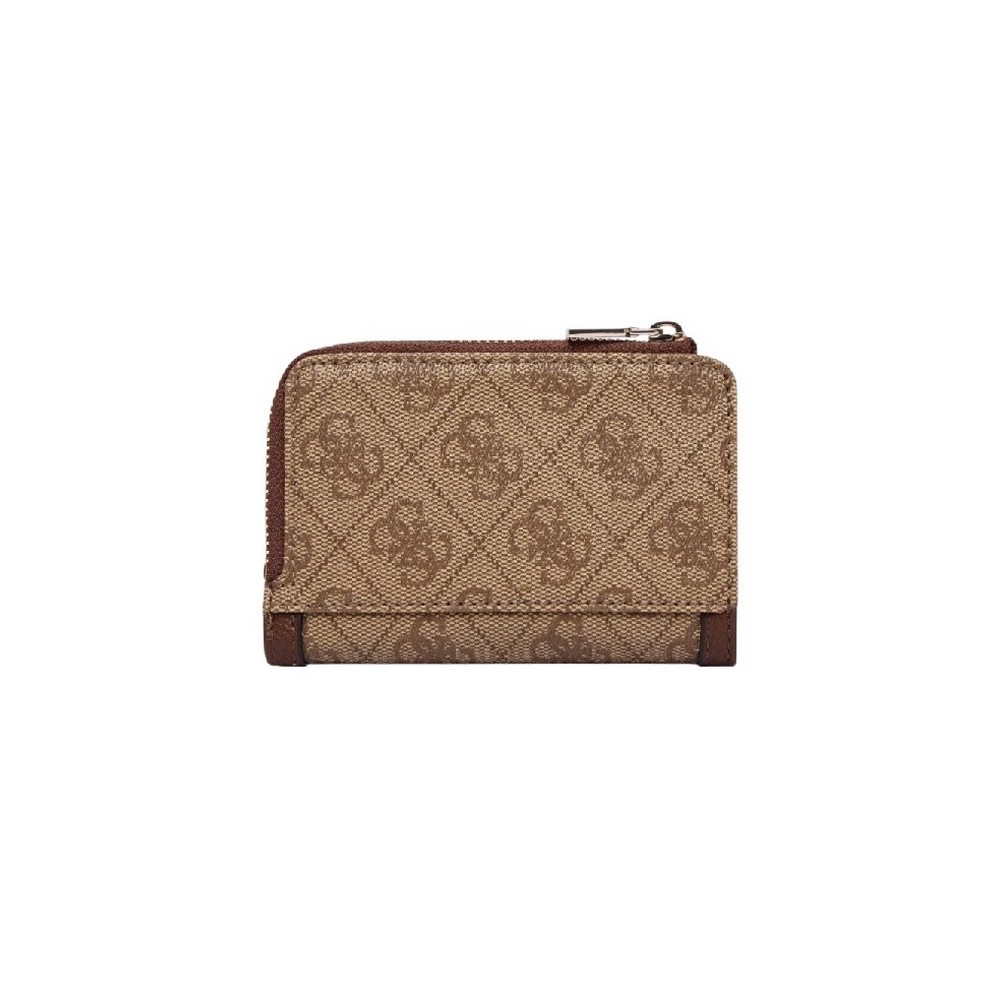 GUESS LINDSEY SLG ZIP ARND CARD CASE ΠΟΡΤΟΦΟΛΙ ΓΥΝΑΙΚΕΙΟ LATTE