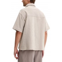 HUGO BOSS BUSINESS SHIRT EBAFFINO ΠΟΥΚΑΜΙΣΟ ΑΝΔΡΙΚΟ BEIGE