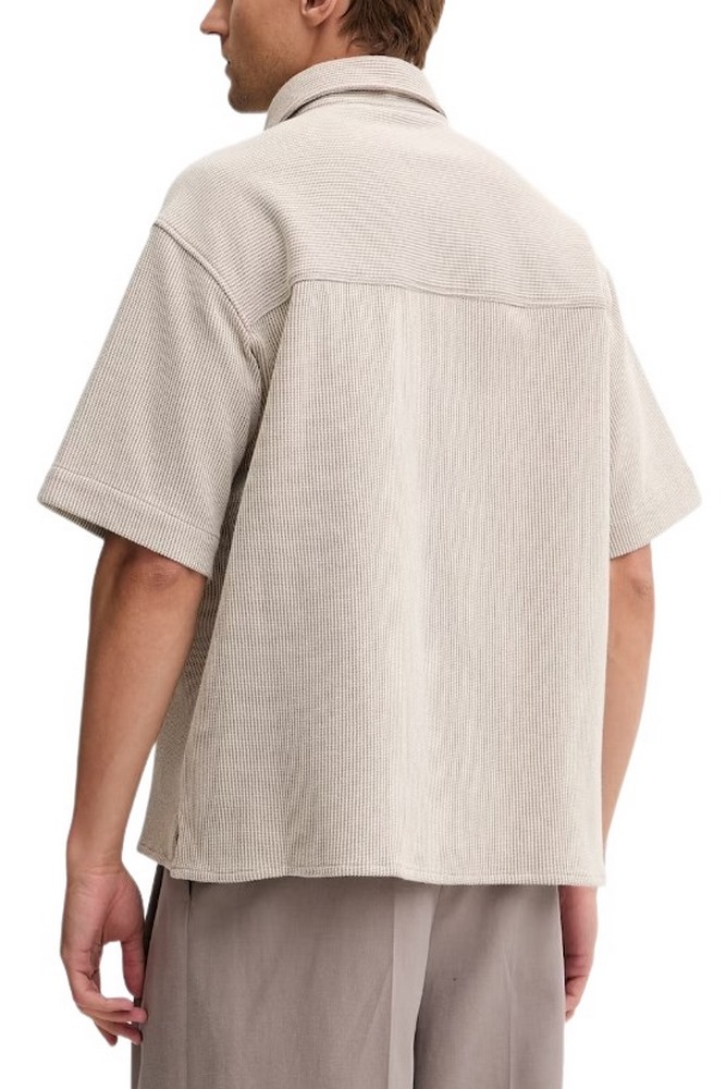 HUGO BOSS BUSINESS SHIRT EBAFFINO ΠΟΥΚΑΜΙΣΟ ΑΝΔΡΙΚΟ BEIGE