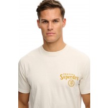 SUPERDRY D2 OVIN TOKYO NARRATIVE LOOSE T-SHIRT ΜΠΛΟΥΖΑ ΑΝΔΡΙΚΗ BEIGE