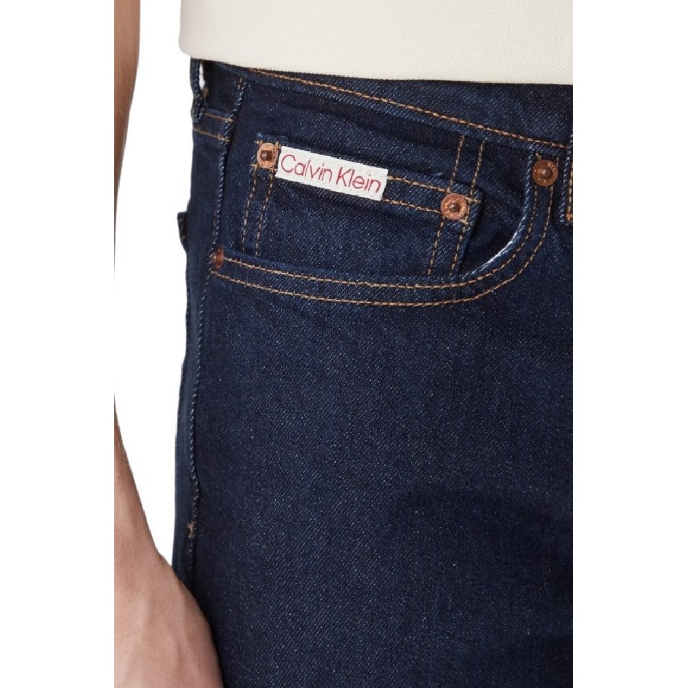 CALVIN KLEIN JEANS SLIM CK CLASSIC RINSE JEAN ΤΖΙΝ ΠΑΝΤΕΛΟΝΙ ΑΝΔΡΙΚΟ DENIM DARK