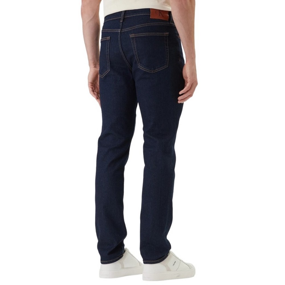 CALVIN KLEIN JEANS SLIM CK CLASSIC RINSE JEAN ΤΖΙΝ ΠΑΝΤΕΛΟΝΙ ΑΝΔΡΙΚΟ DENIM DARK