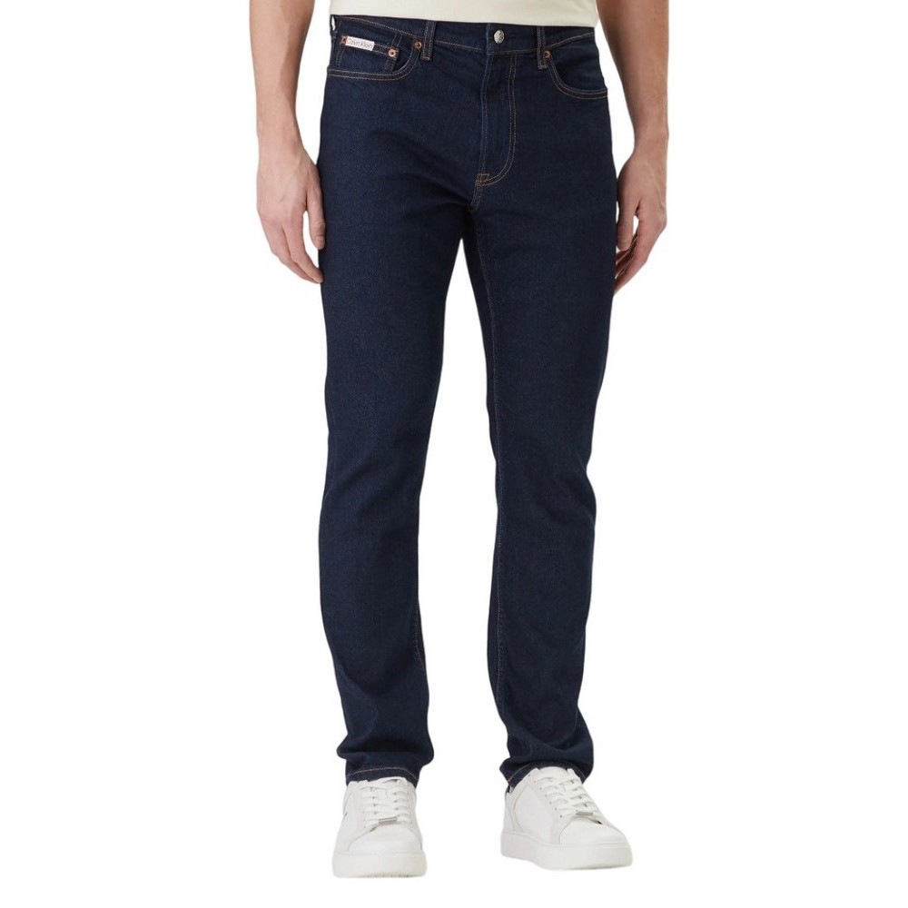 CALVIN KLEIN JEANS SLIM CK CLASSIC RINSE JEAN ΤΖΙΝ ΠΑΝΤΕΛΟΝΙ ΑΝΔΡΙΚΟ DENIM DARK