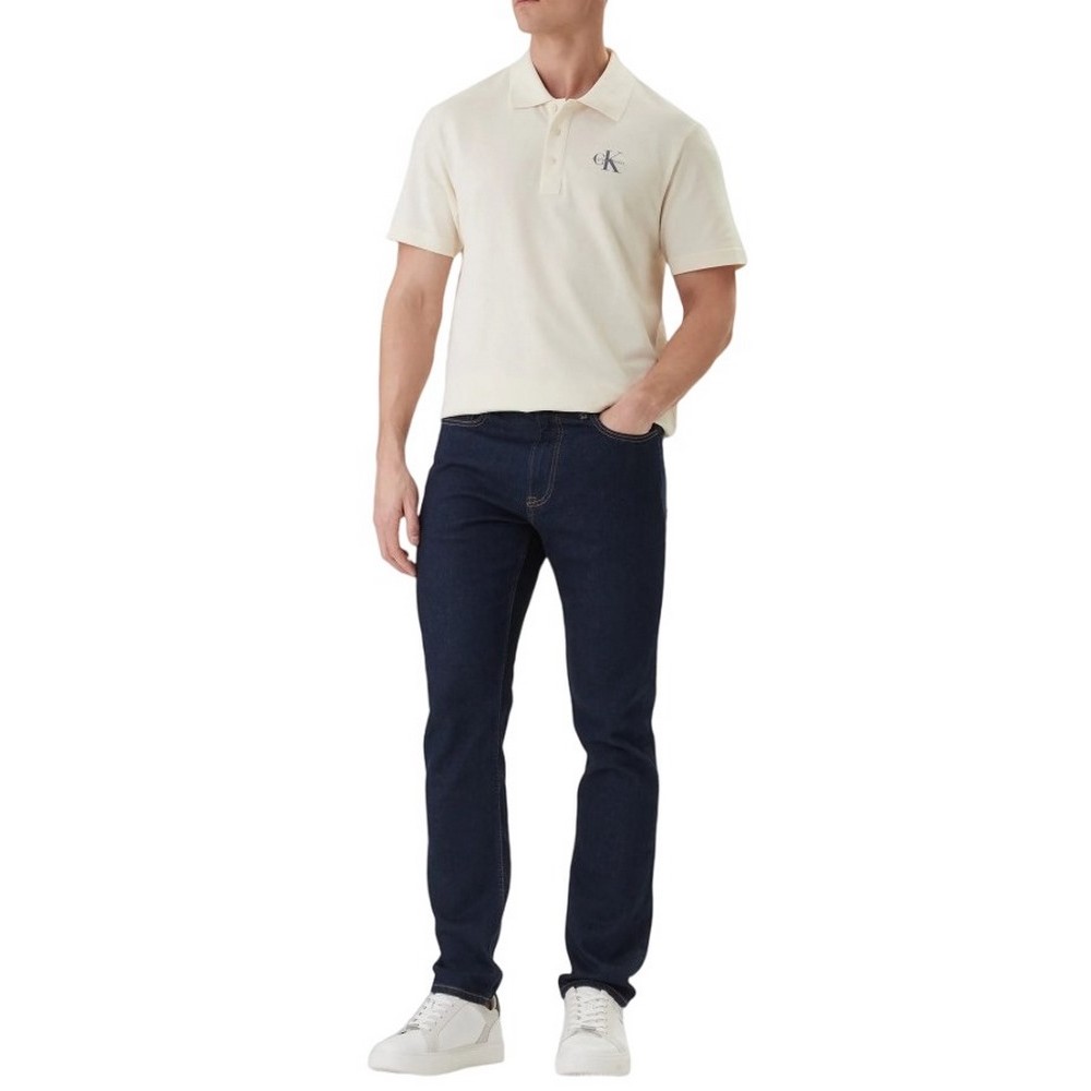 CALVIN KLEIN JEANS SLIM CK CLASSIC RINSE JEAN ΤΖΙΝ ΠΑΝΤΕΛΟΝΙ ΑΝΔΡΙΚΟ DENIM DARK