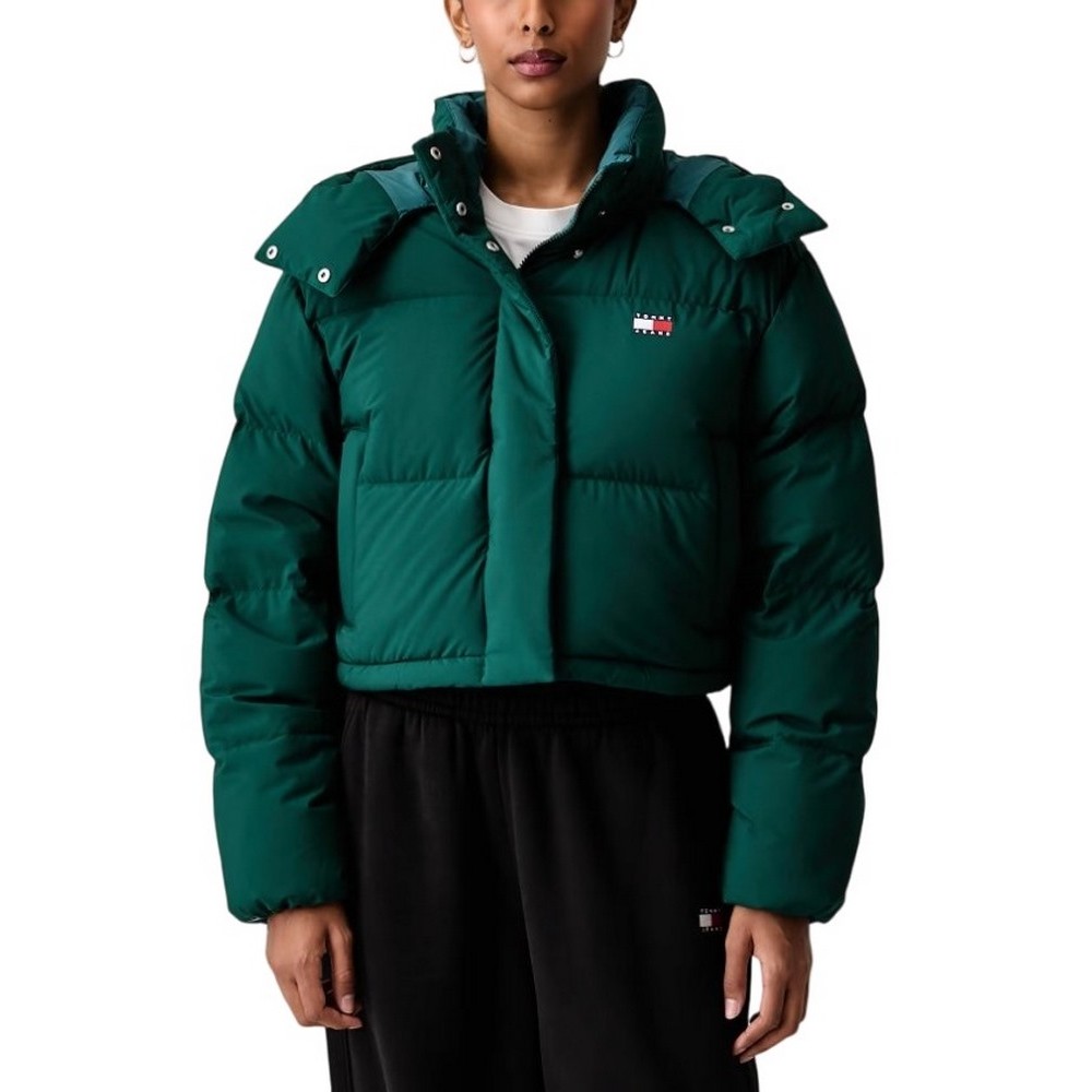 TOMMY JEANS CRP ALASKA PUFFER ΜΠΟΥΦΑΝ ΓΥΝΑΙΚΕΙΟ GREEN