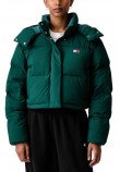 TOMMY JEANS CRP ALASKA PUFFER ΜΠΟΥΦΑΝ ΓΥΝΑΙΚΕΙΟ GREEN