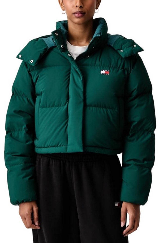 TOMMY JEANS CRP ALASKA PUFFER ΜΠΟΥΦΑΝ ΓΥΝΑΙΚΕΙΟ GREEN