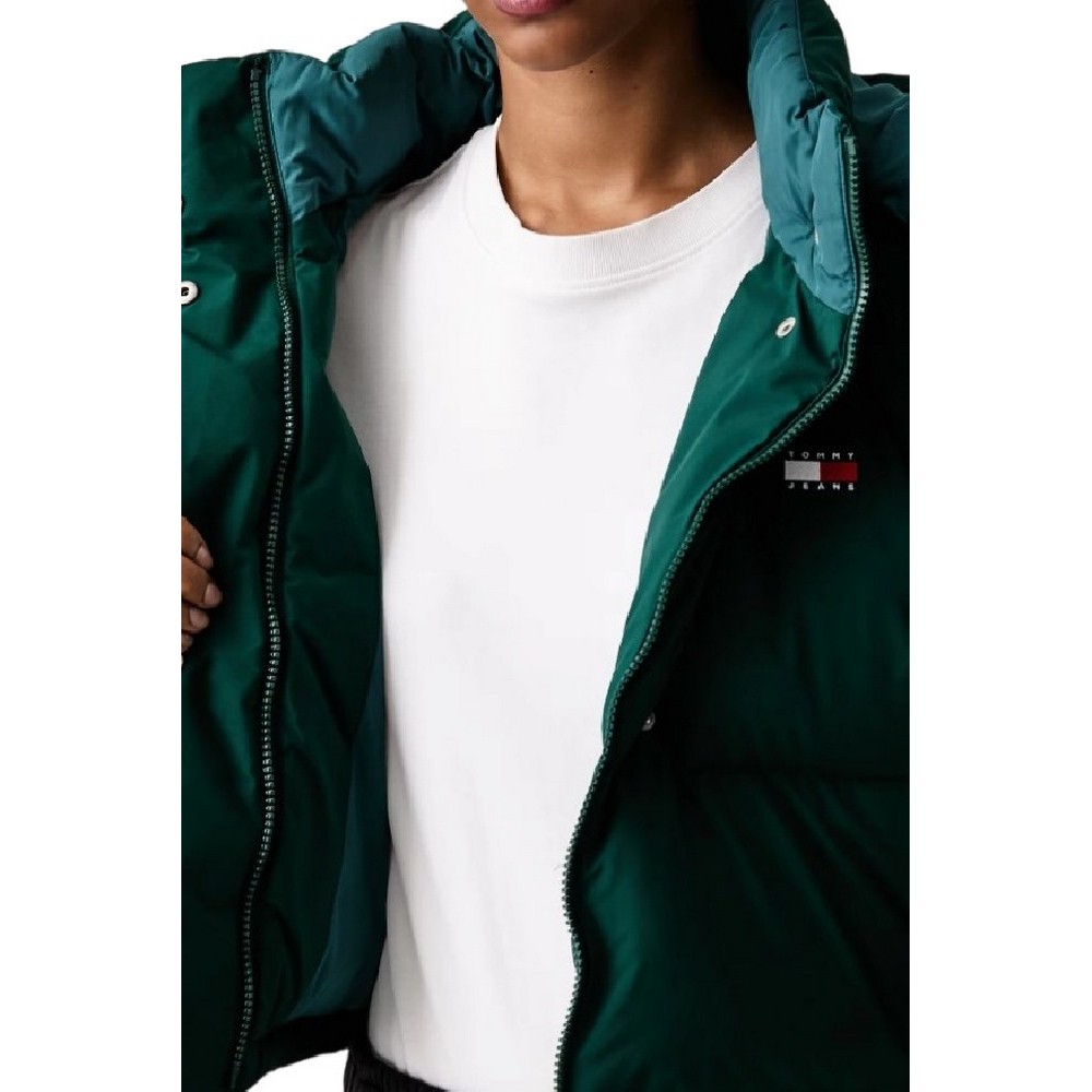 TOMMY JEANS CRP ALASKA PUFFER ΜΠΟΥΦΑΝ ΓΥΝΑΙΚΕΙΟ GREEN